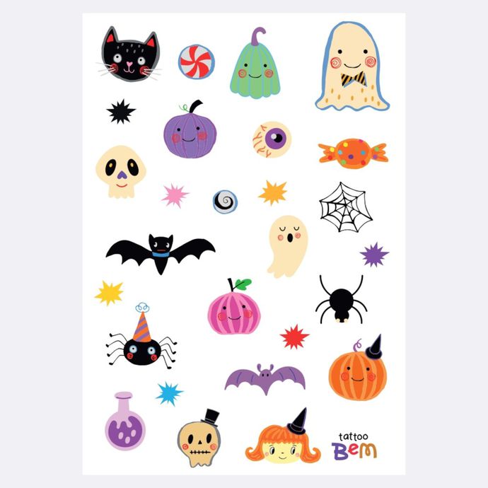 Tatuagem Infantil Temporária Halloween