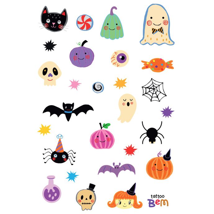 Tatuagem Infantil Temporária Halloween