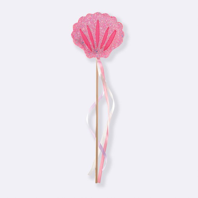 Varinha Concha Glitter Rosa