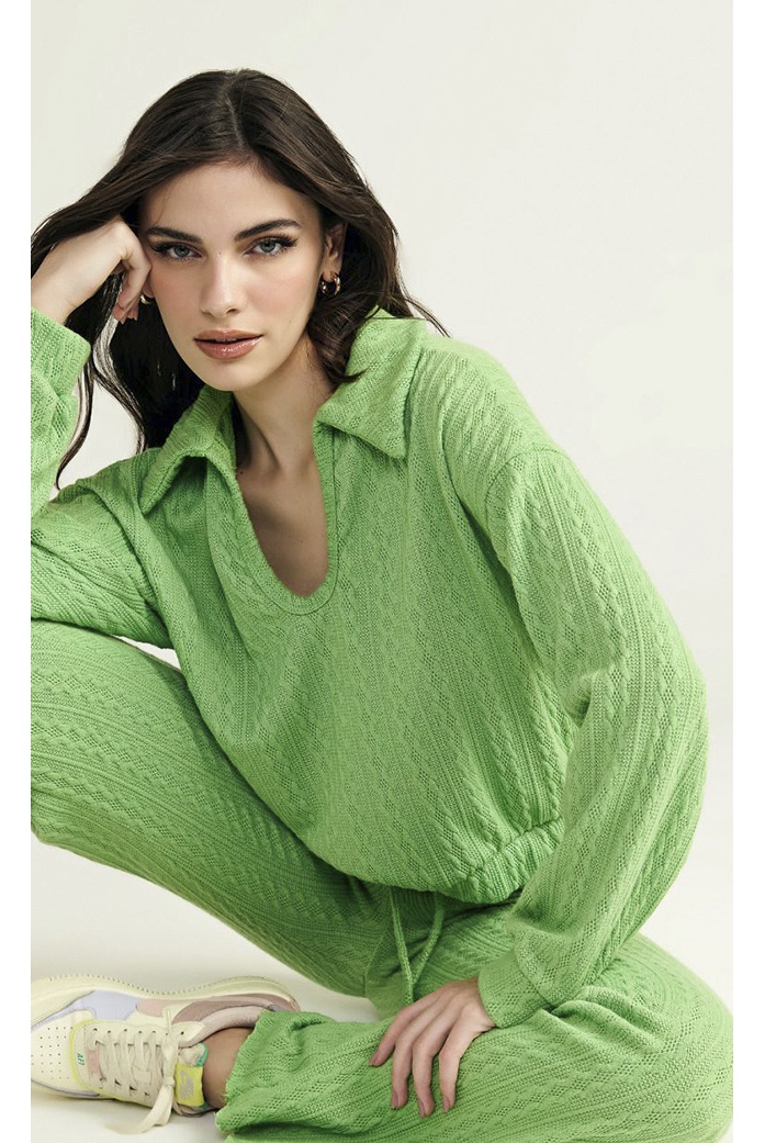 Blusa Crochet Verde Vida Bela - DBoneca