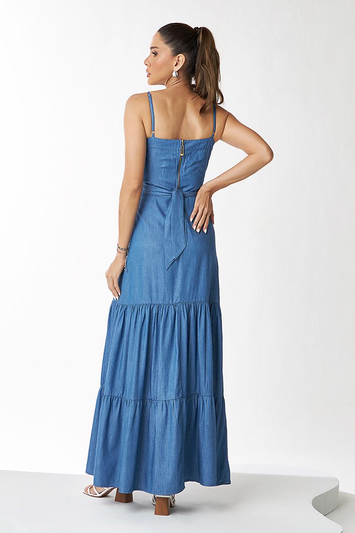 Vestido Longo Boana Com Trancinha Boana