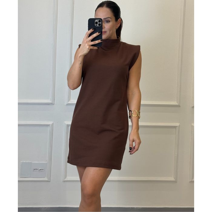 Vestido Moletinho Luiza Marrom