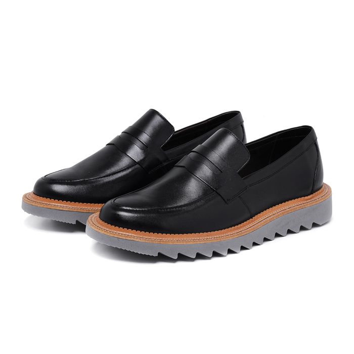 Sapato Loafer Tomer Couro Preto