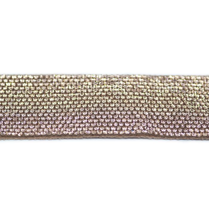 Tira de Strass Push 30mm - Pedra Light Peach, Forr... - BM Strass