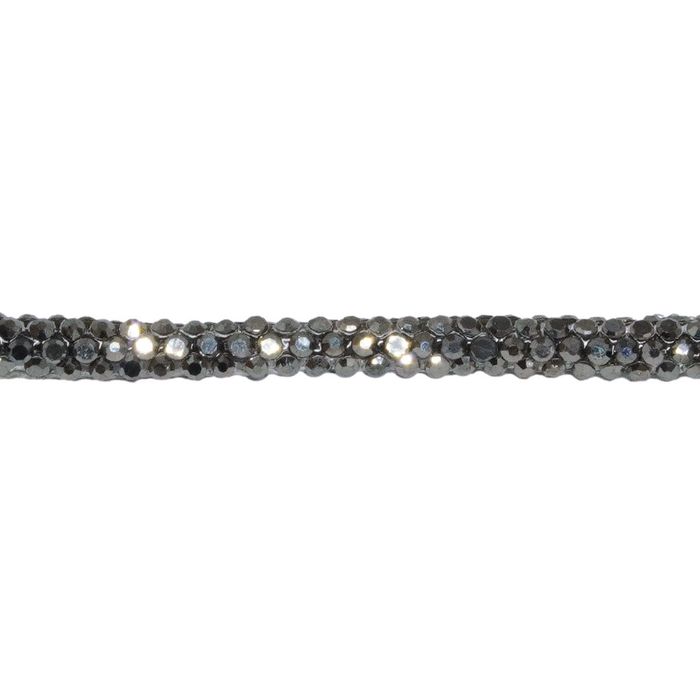 Cordão Bee ss 3,5| Hematite Grafite Silicone - 28... - BM Strass