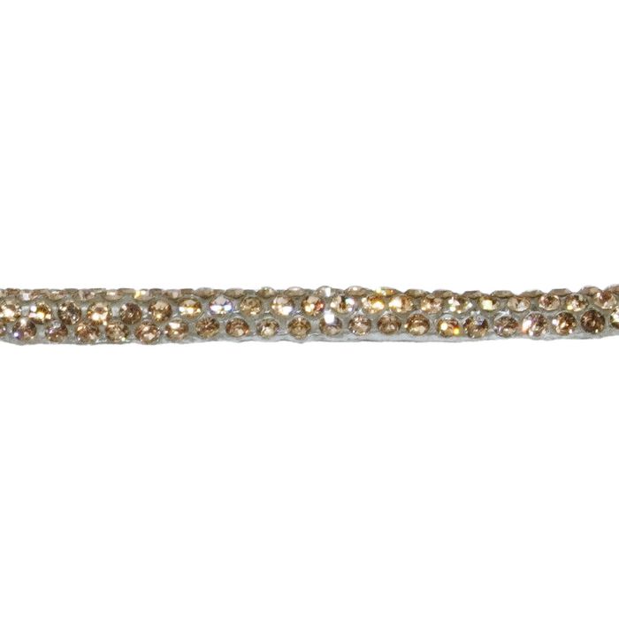 Cordão de Strass Bee Meia cana ss3,5 - Light Peach... - BM Strass