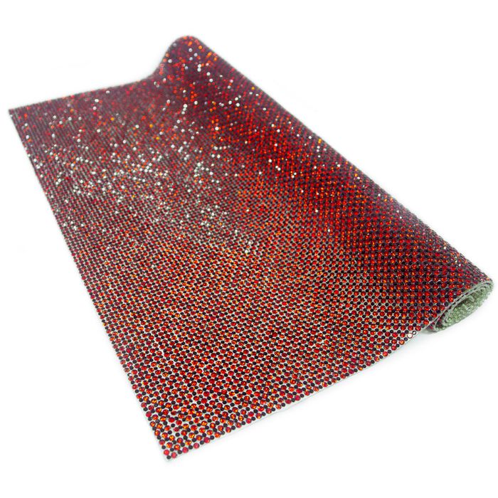 Mini Manta de Strass Metaverso 24x40cm - Light Sia... - BM Strass