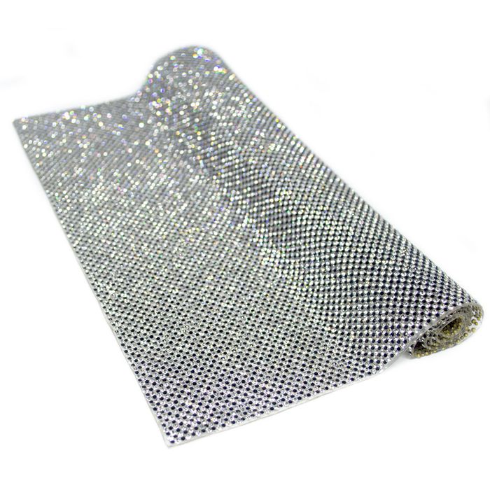 Mini Manta de Strass Metaverso 24x40cm - Cristal, ... - BM Strass