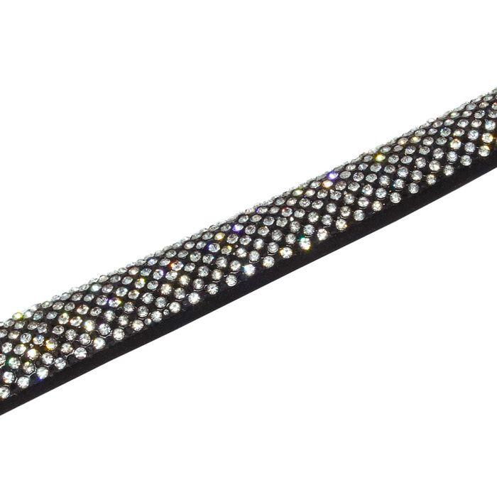 Tira Meia Cana Metaverso 16mm | Cristal, Jet - 38... - BM Strass