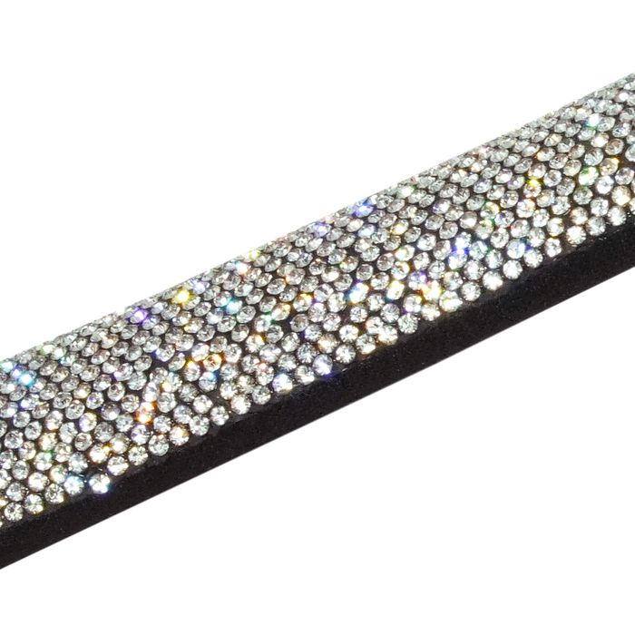 Tira de Strass Meia Cana Bee 16mm - Pedra Cristal,... - BM Strass