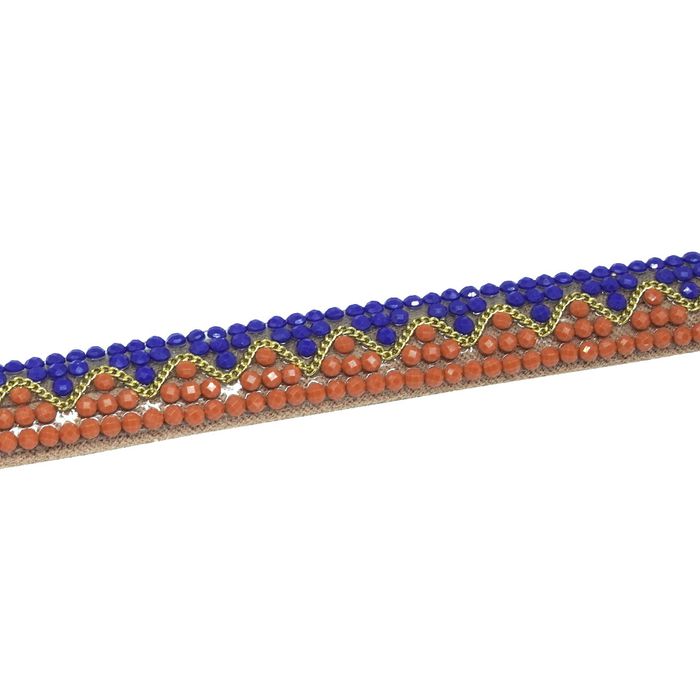 Tira de Strass Meia Cana Missone 12mm - Bic, Forro... - BM Strass