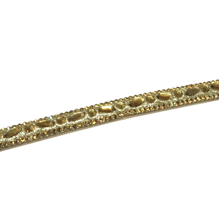 Tira de Strass Meia Cana Firenze 10mm - LCT, Forro... - BM Strass