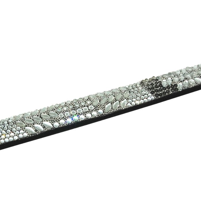 Tira de Strass Meia Cana Rocker 10mm - Cristal, Fo... - BM Strass