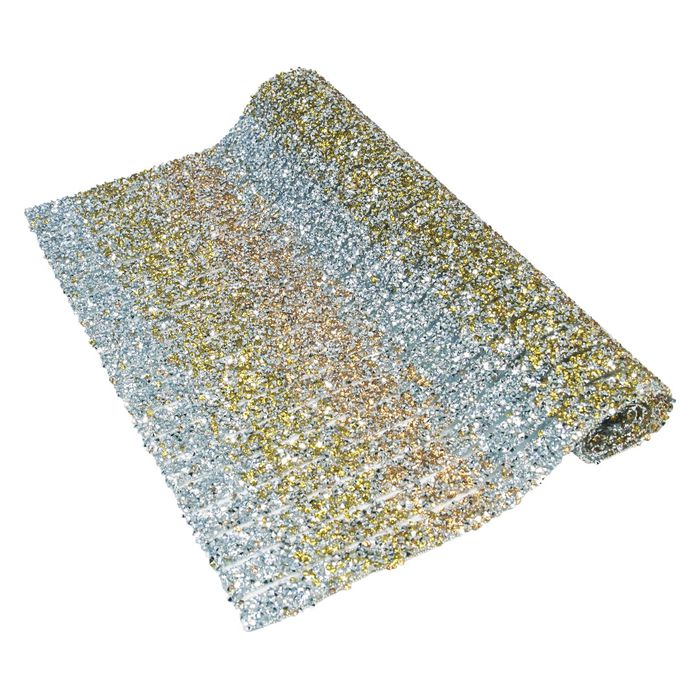 Mini Manta Rivoli Espaçada (10mm) | Degradê Vanill... - BM Strass