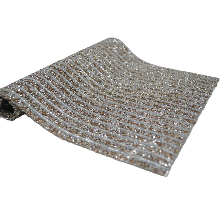 Mini Manta de Strass Celeste 40x24 cm - Light Peac... - BM Strass