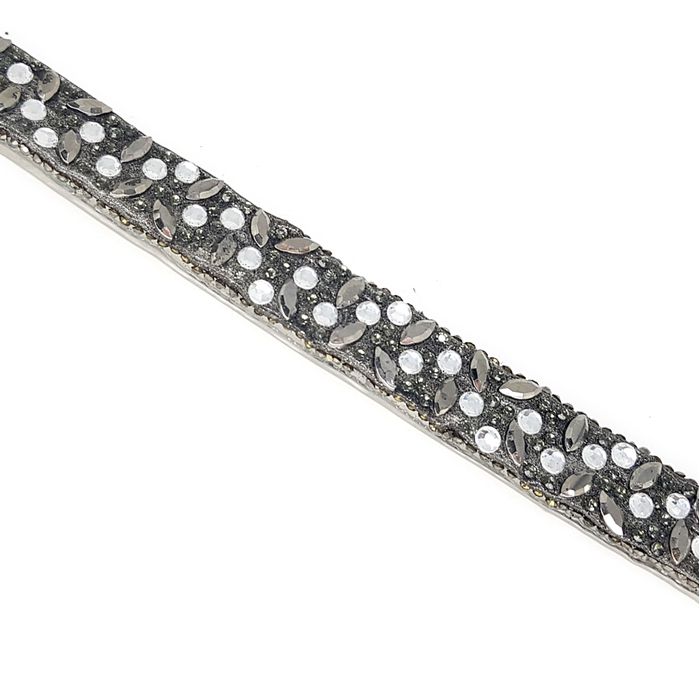 Tira Infinity Large Veneza Black Diamond - 40x1,5c... - BM Strass