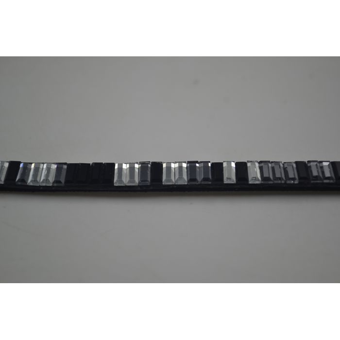 Tira de Strass Alice 7mm - Mult Grafite/Areia - 46... - BM Strass