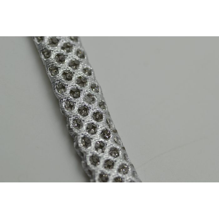 Tira Chata 15MM Stela Cristal / Prata - 46483 - BM Strass
