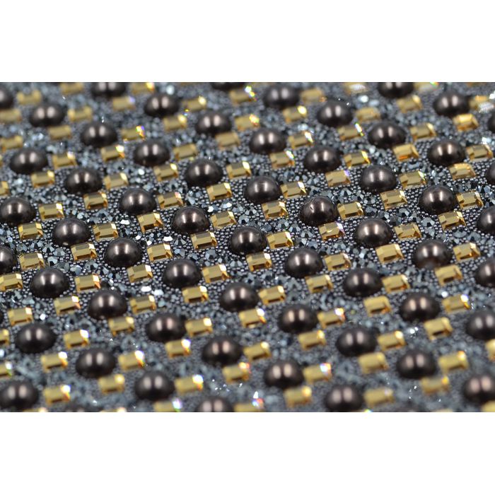 Mini Manta de Strass Tribal |Cristal/Prata - 46147 - BM Strass