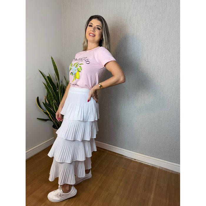 Saia Mila Branca - Bruna Algar Store