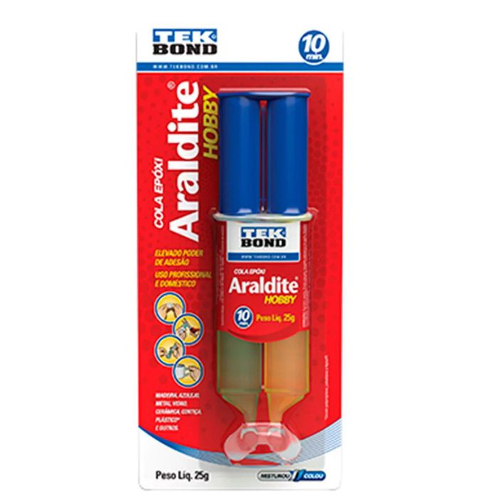 ARALDITE HOBBY 10 MINUTOS DE 25G TEKBOND SERINGA 