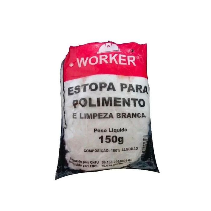 ESTOPA POLIMENTO BRANCA 150G WORKER