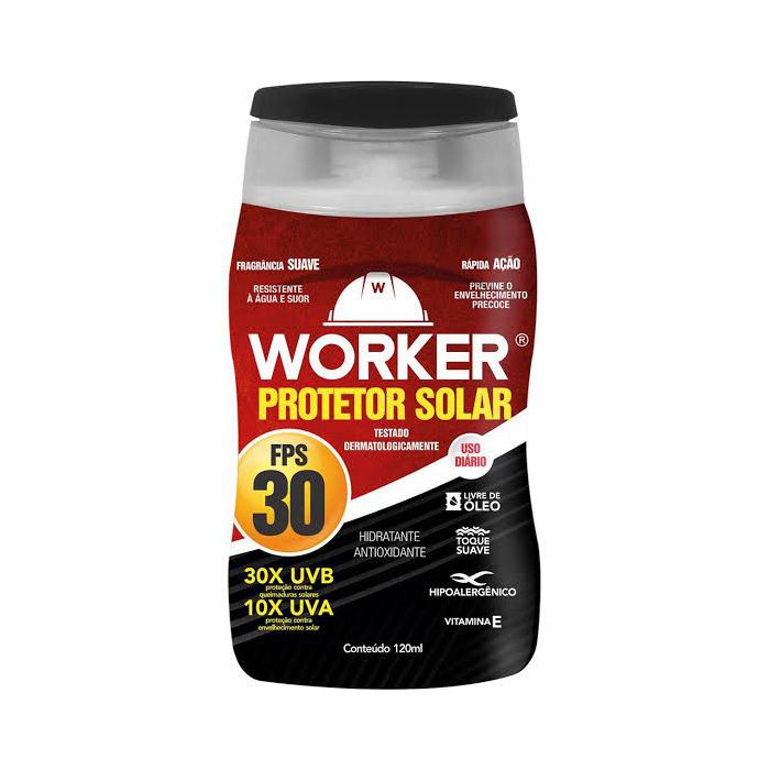 PROTETOR SOLAR FPS30 120ML WORKER