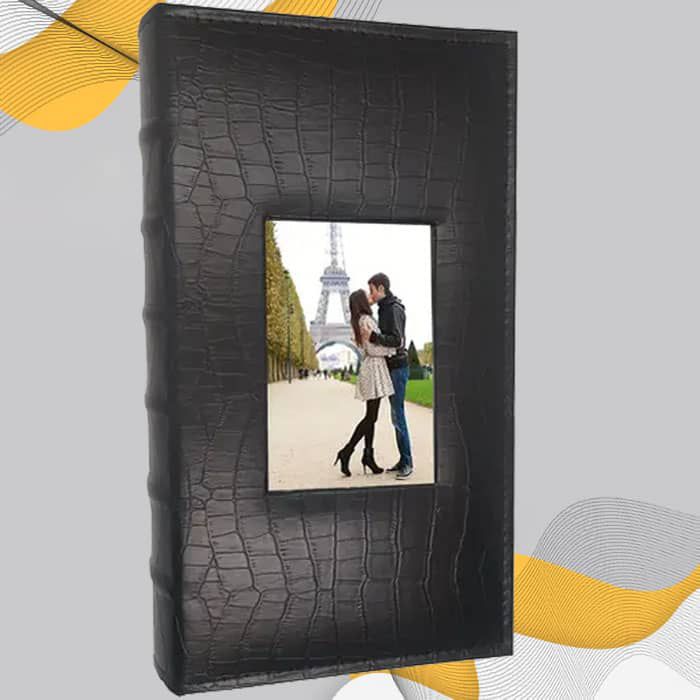 Easy Album 15x20 cm capa com janela - Preto