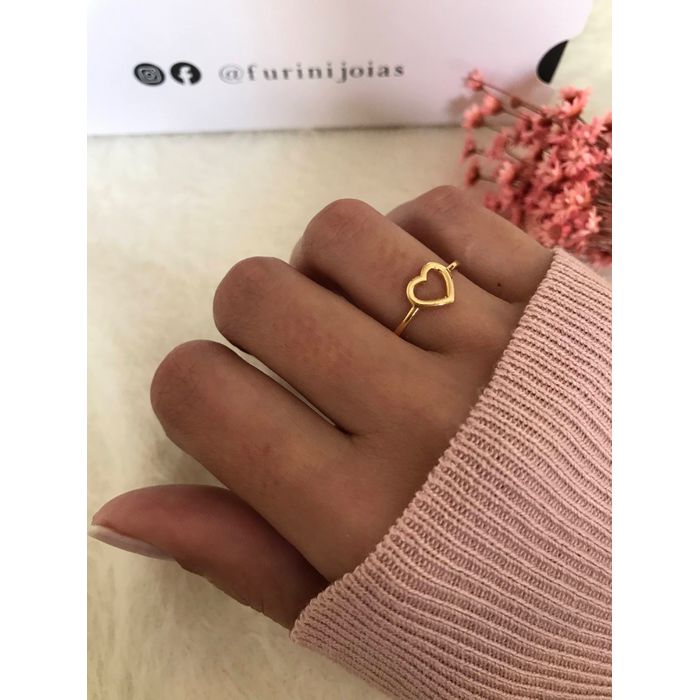 Anel Love Em Ouro 18k - AN0022 - FURINI JOIAS 