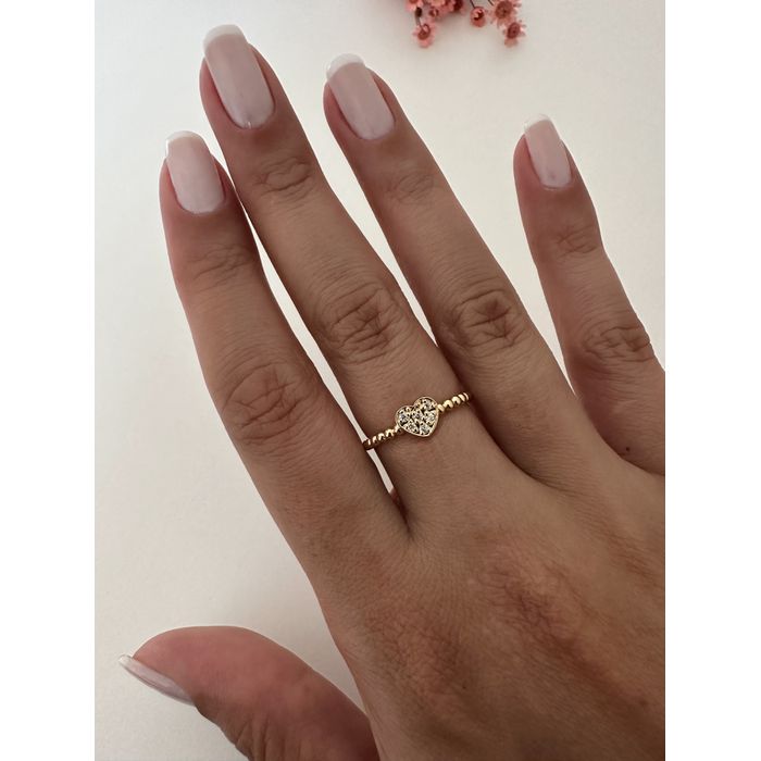 Anel Love Em Ouro 18k - AN0023 - FURINI JOIAS 