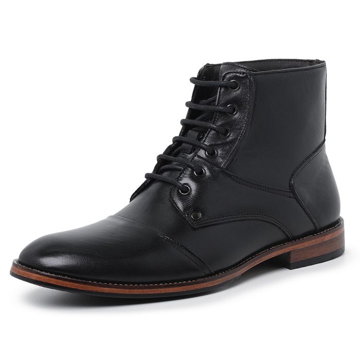 Botina sola deals de couro