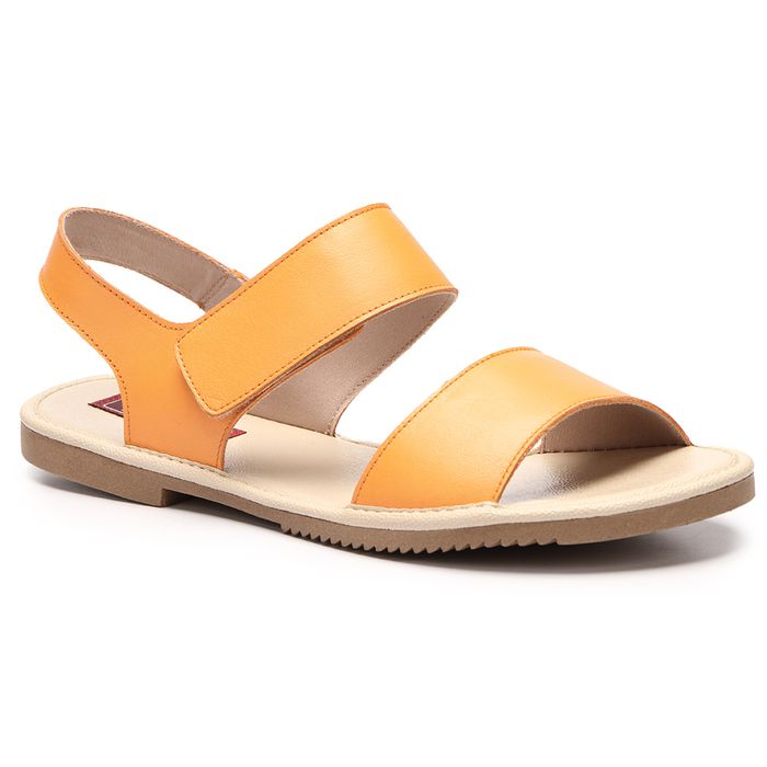 Sandália Rasteira Luiza Couro Citrus 