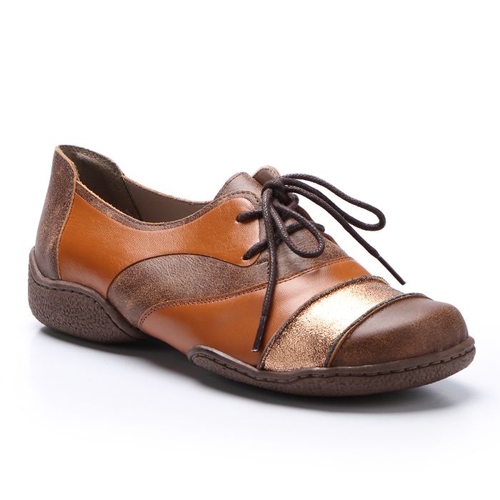 Sapatilha Vitore em Couro cor Laranja J.Gean 