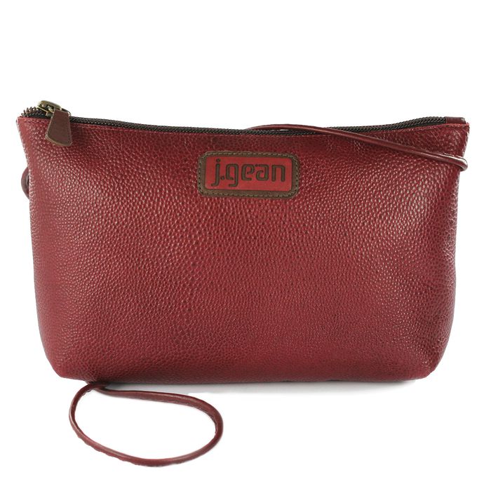 Bolsa de Mão Em Couro Rouge J.Gean 