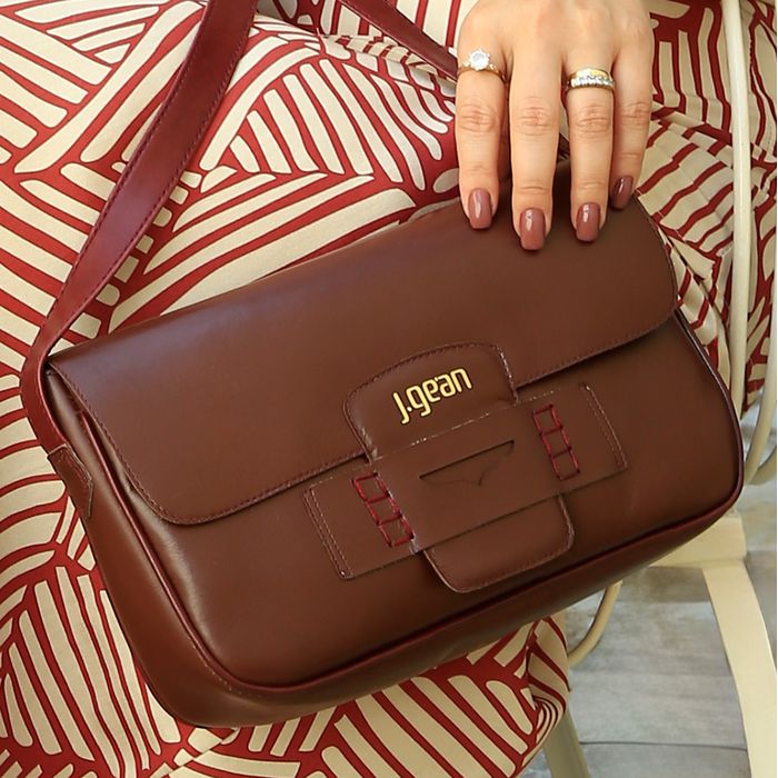 Bolsa Artesanal Em Couro Licor J.Gean 