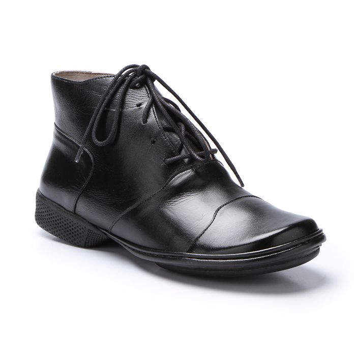 Bota Feminina Exclusiva em Couro Preto J.Gean.
