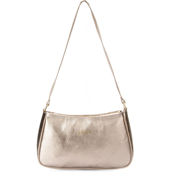 Bolsa Artesanal Em Couro Prata J.Gean 