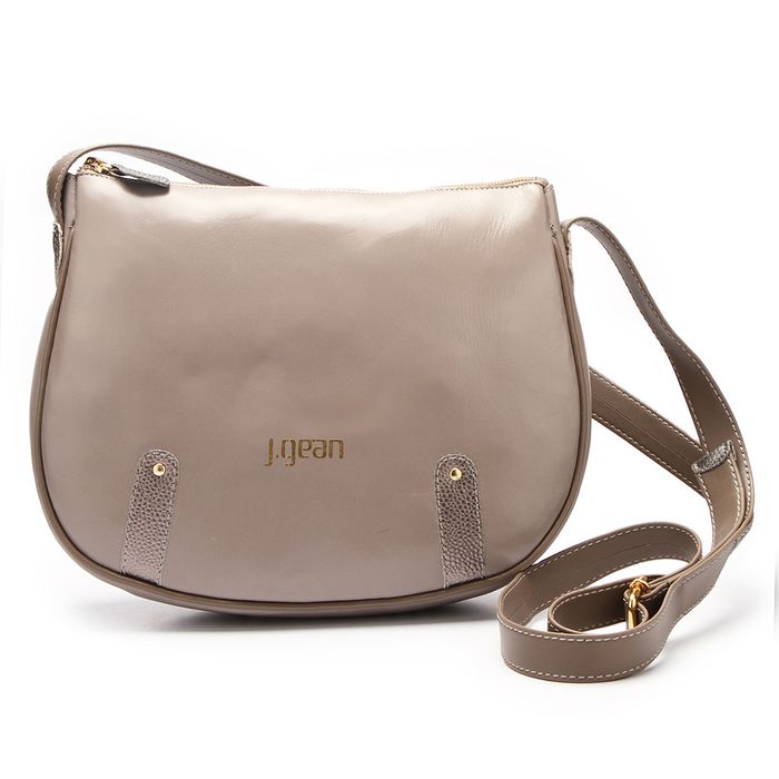 Bolsa Artesanal Em Couro Inox J.Gean 