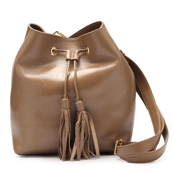 Bolsa Artesanal Em Couro Castanho J.Gean 