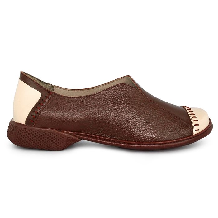 Sapatilha New Exclusiva em Couro cor Vanilla J.Gean