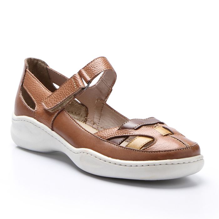 Sapatilha Joy em Couro cor Amendoa J.Gean 