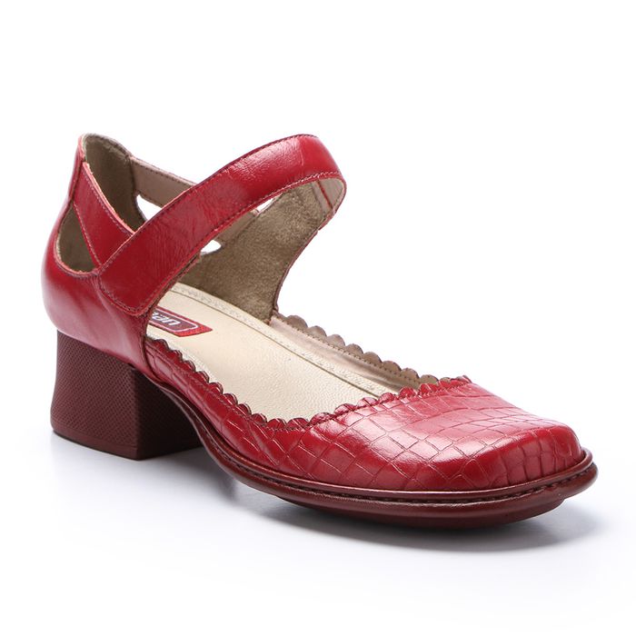 Sapato New Kelly em Couro cor Carnnet J.Gean 