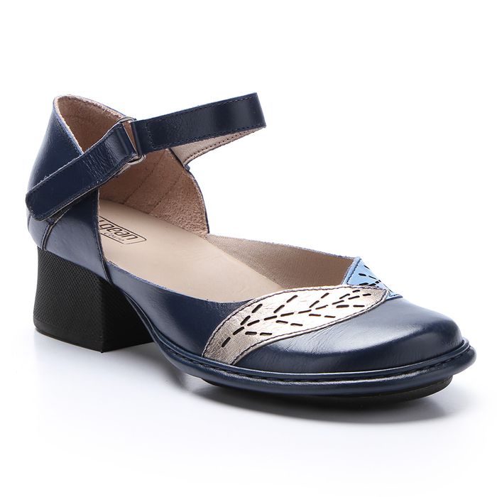 Sapato New Kelly 2 em Couro cor Navy J.Gean 