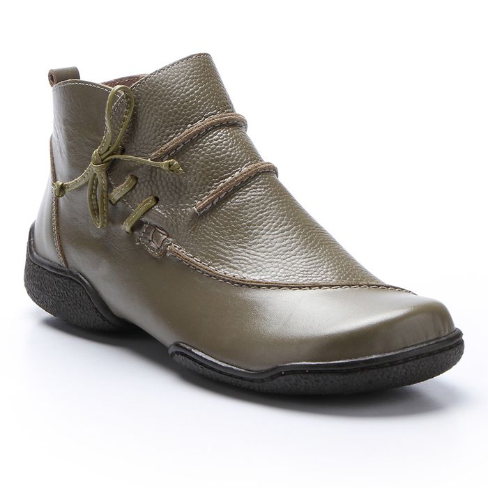 Bota Vitore em Couro cor Militar J.Gean 