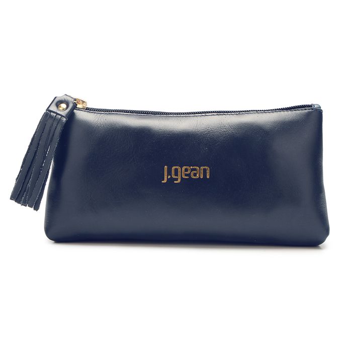 Bolsa de mão em Couro Darkblue J.Gean 