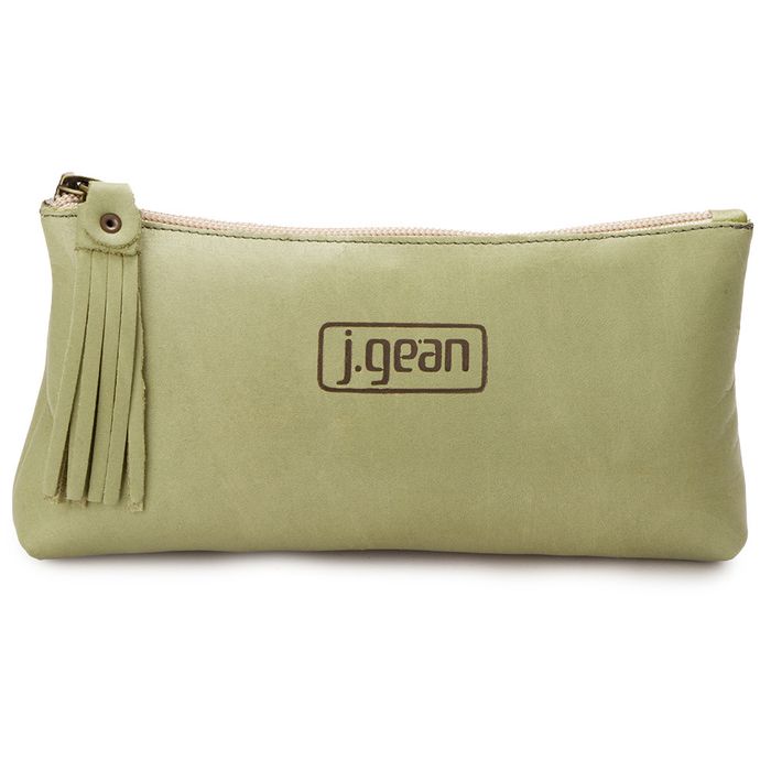 Necessaire em couro cor Verde J.Gean 