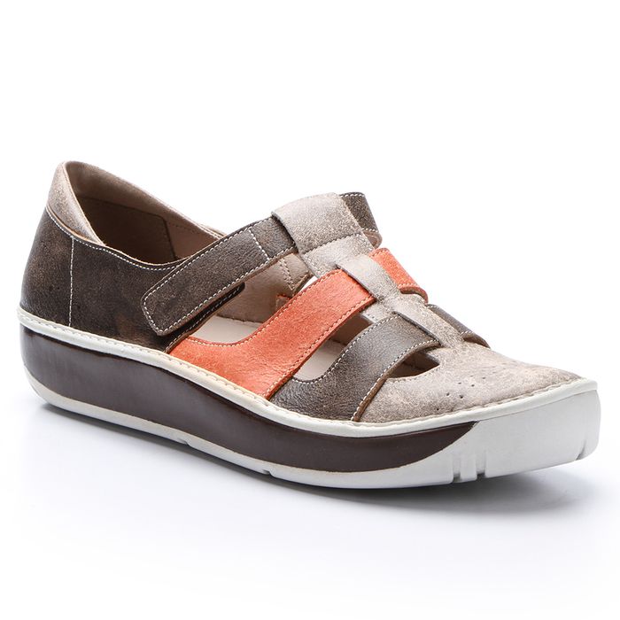 Sapatilha Salomé Wave em Couro cor Café J.Gean 