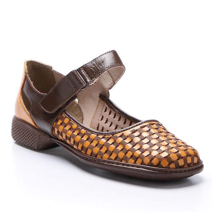 Sapatilha Feminina em Couro cor Paprica J.Gean 