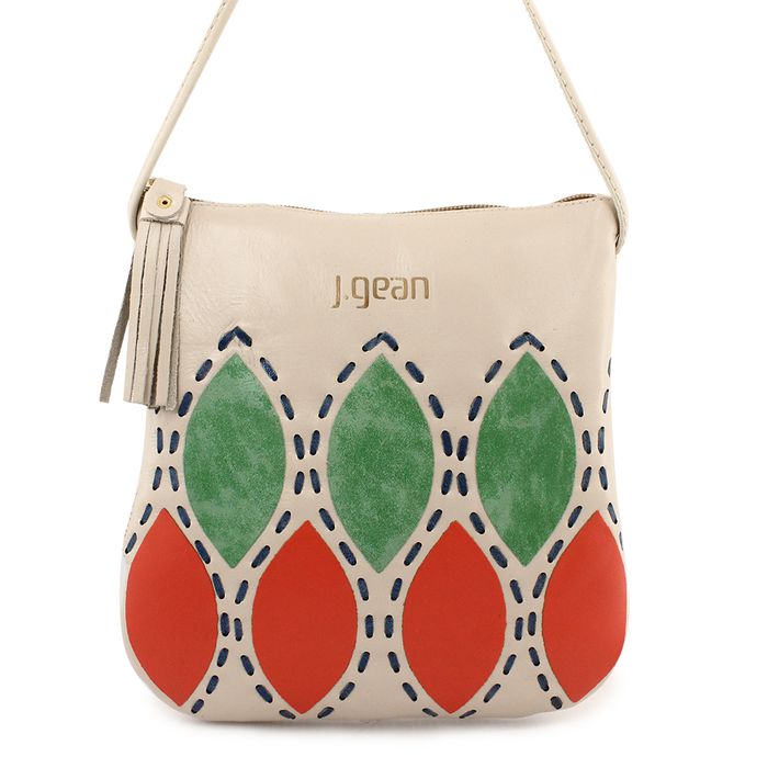 Bolsa Feminina Transversal de Couro ICE J.Gean cod. NC0019 