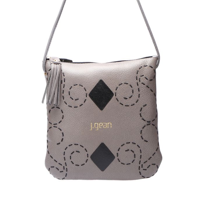 Bolsa transversal ou Tiracolo Feminina de Couro Cor Cannon J.Gean .